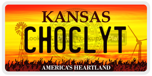 CHOCLYT  license plate in KS