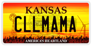 CLLMAMA  license plate in KS