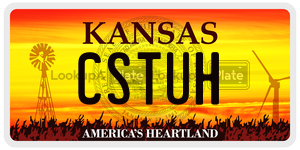 CSTUH  license plate in KS