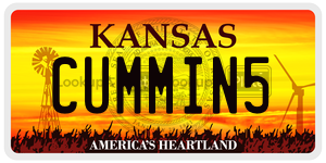CUMMIN5  license plate in KS