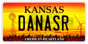 DANASR  license plate in KS
