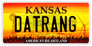 DATRANG  license plate in KS