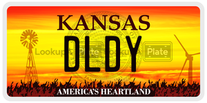 DLDY  license plate in KS