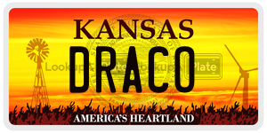 DRACO license plate in Kansas