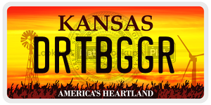 DRTBGGR  license plate in KS
