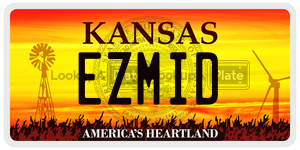 EZMID  license plate in KS