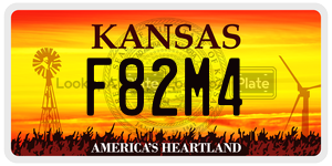 F82M4  license plate in KS