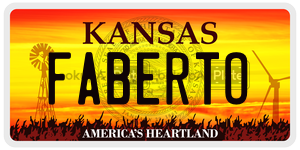 FABERTO  license plate in KS