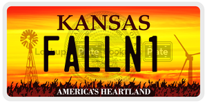 FALLN1  license plate in KS