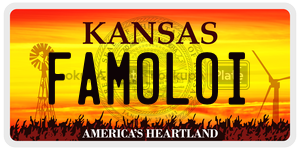 FAMOLOI  license plate in KS