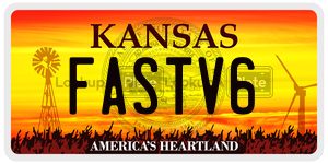 FASTV6  license plate in KS