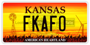 FKAFO  license plate in KS