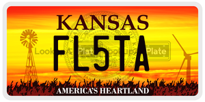FL5TA  license plate in KS