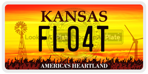 FLO4T  license plate in KS