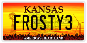 FROSTY3  license plate in KS