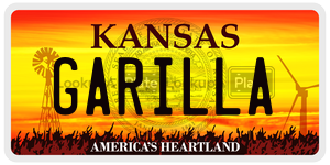 GARILLA  license plate in KS