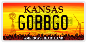 GOBBGO  license plate in KS