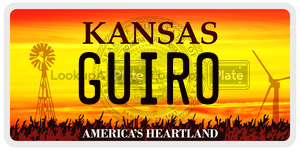 GUIRO  license plate in KS