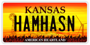 HAMHASN  license plate in KS