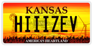 HIIIZEV  license plate in KS