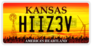 HIIZ3V  license plate in KS