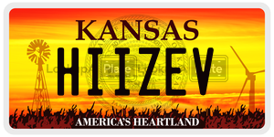 HIIZEV  license plate in KS