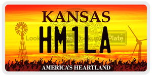 HM1LA  license plate in KS