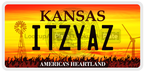 ITZYAZ  license plate in KS