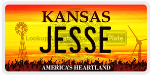 JESSE  license plate in KS