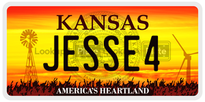 JESSE4  license plate in KS