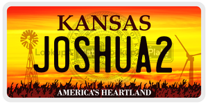 JOSHUA2  license plate in KS