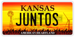 JUNTOS  license plate in KS