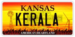 KERALA  license plate in KS