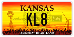 KL8  license plate in KS