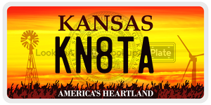 KN8TA  license plate in KS
