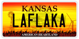 LAFLAKA  license plate in KS