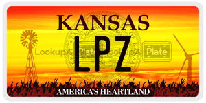 LPZ  license plate in KS