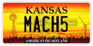 MACH5  license plate in KS