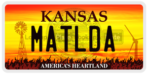 MATLDA  license plate in KS