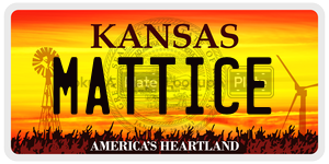 MATTICE  license plate in KS