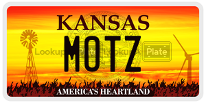 MOTZ  license plate in KS