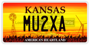 MU2XA  license plate in KS