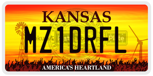 MZ1DRFL license plate in Kansas