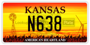 N638  license plate in KS