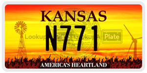 N771  license plate in KS