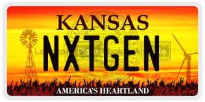 NXTGEN  license plate in KS