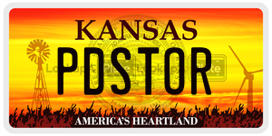 PDSTOR  license plate in KS