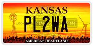 PL2WA  license plate in KS
