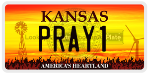 PRAY1  license plate in KS
