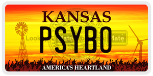 PSYBO  license plate in KS
